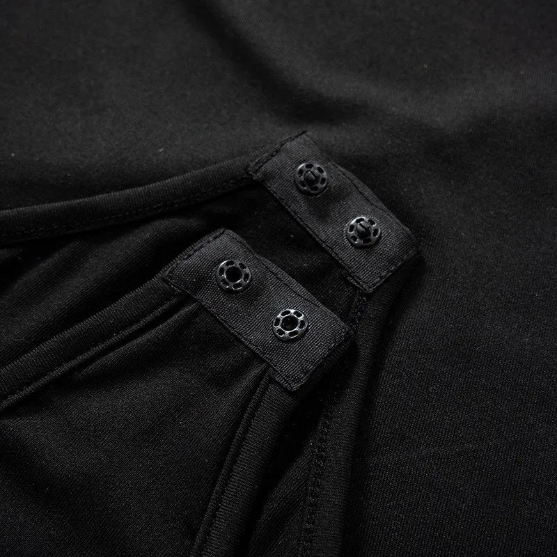 Streetwear Y2K Sexy One Shoulder Long Sleeve Backless Skinny Jumpsuit Ladies Aesthetic Bodycon Bodysuits