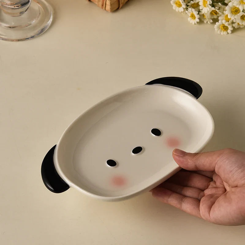 Ceramic Small Dog Shaped Plate, Cute Mini Fruit Plate, Dessert Plate