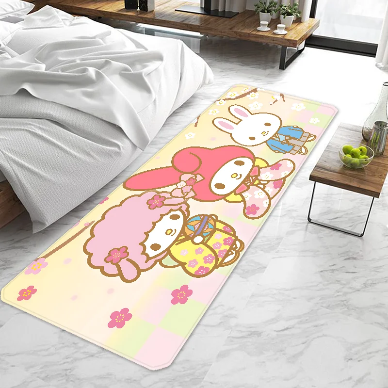 Kawaii My Melody Door Mat Entrance Doormat Non-slip Washable Kitchen Carpet Living Room Hallway Rugs Door Mats Bathroom Bath