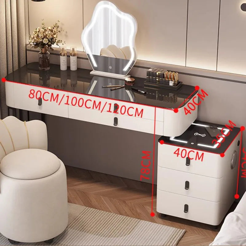 Dressing Table Wooden Luxury Bedroom Dressing Table Light Mirror Furniture