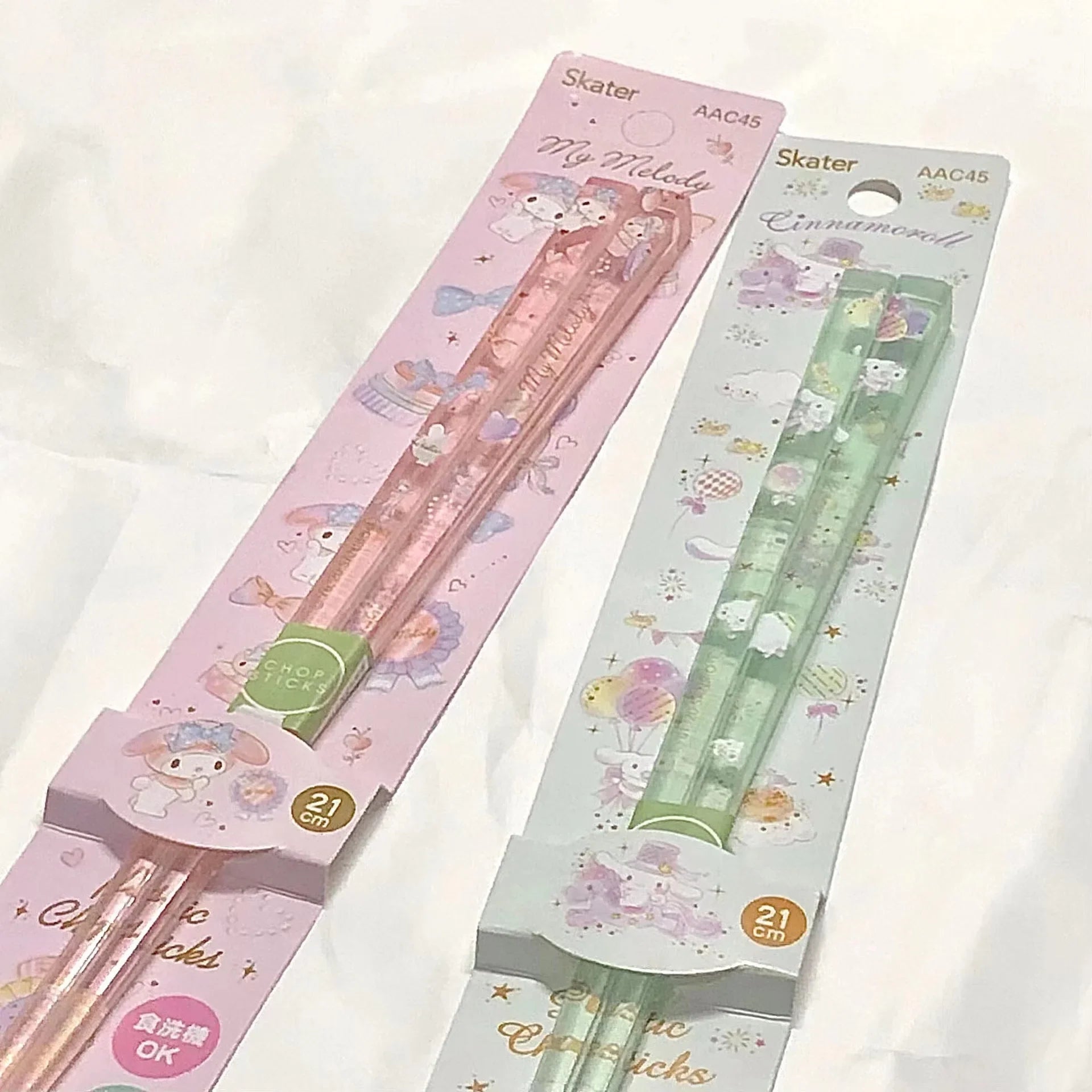 Sanrio Chopsticks Cinnamoroll My Melody Beautiful Acrylic Mold Proof Easy Carry and Can Be Sterilized At High Temperatures Gifts