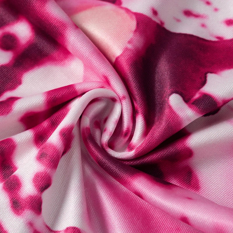 Floral Print Fitted Tops Women Resort Wear Graphic Tees Summer Casual One Shoulder Slash Backless Tank Top