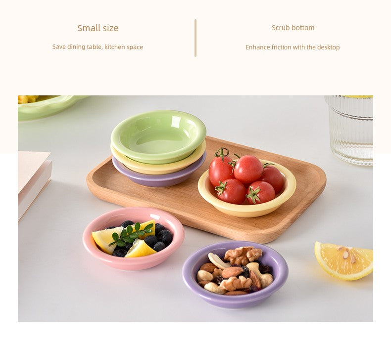 Gentle Lighting Dining Cream Style Ceramic Small Plate