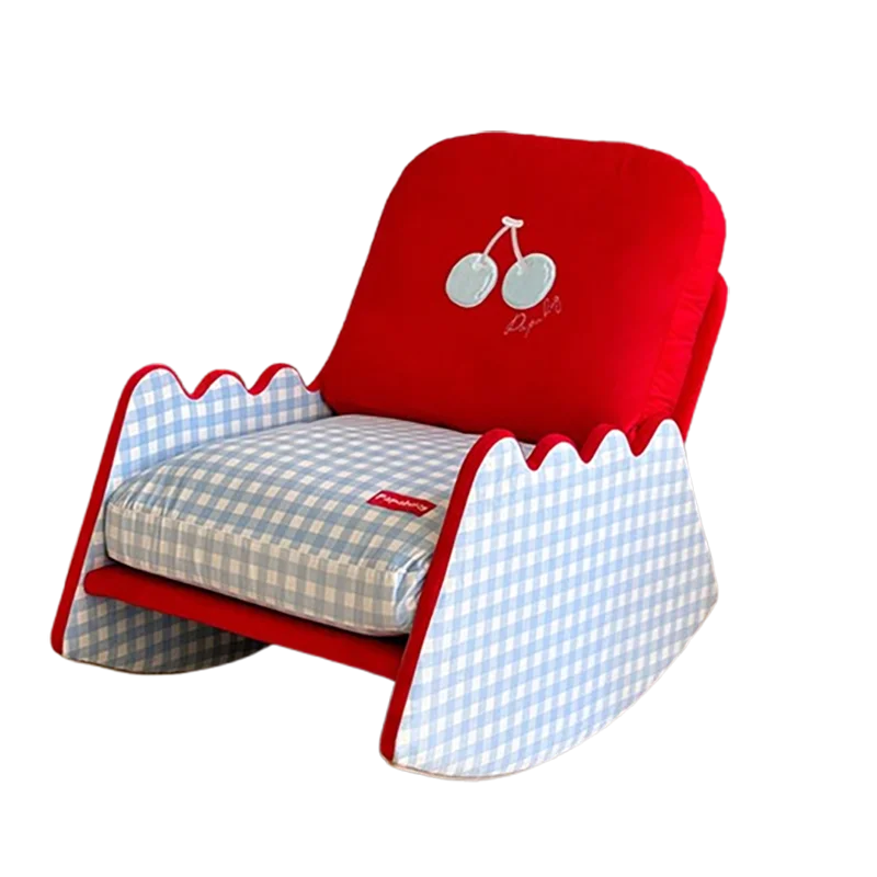 Modern Living Room Chairs Fabric Garden Relax Rocking Chair Lounge Bedroom Comfy Home Furniture