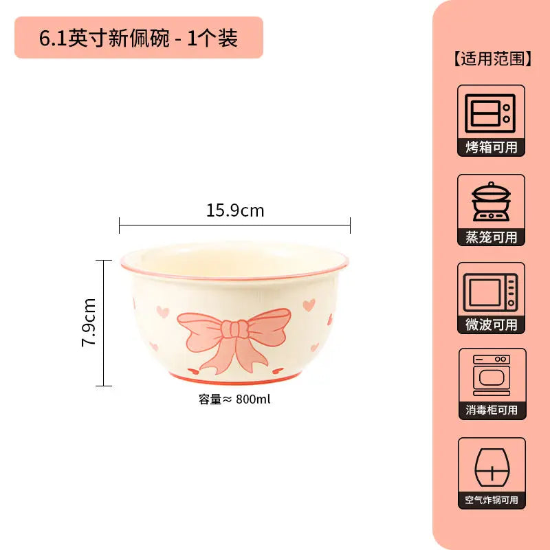 Ceramic Lovely Bow Wave Lace Ceramic Heart Plate