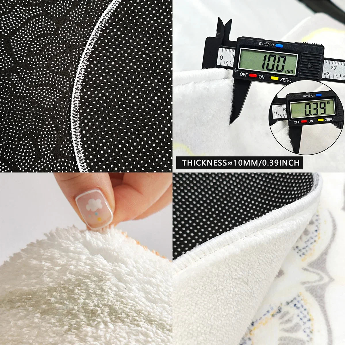 Floor Mat Runner Rugs Striped Bow Carpet Soft Fluffy Long Foot Mats Cute Sweet Home Decoration Carpets