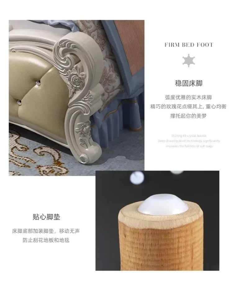 Luxury Frame Double Bed Furniture Sets