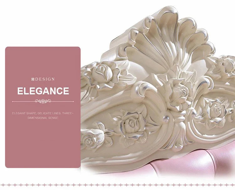 Pink Bedroom Suite Sets Home Luxury Bedroom Furniture -  European Lit Princess Bed