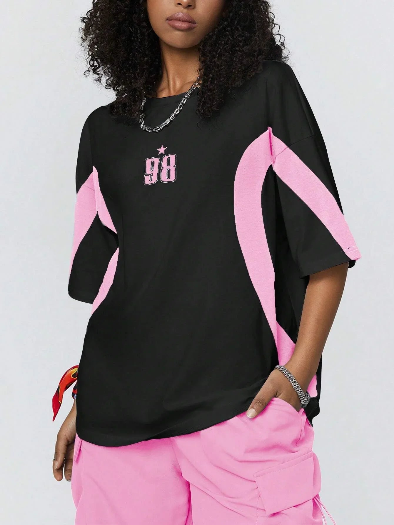 Women's Sports Jersey 3D Printed Sports Shirt Short Sleeved T-shirt Fashionable Breathable Quick Drying Plus Size Loose Top