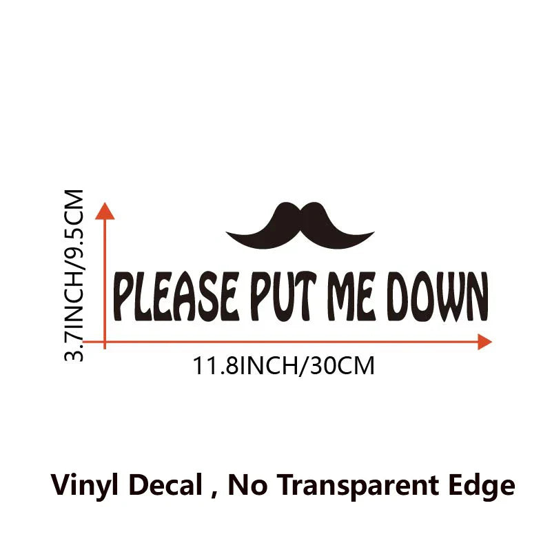 Toilet Seat Sign Vinyl Sticker Funny Decal Bathroom Decor