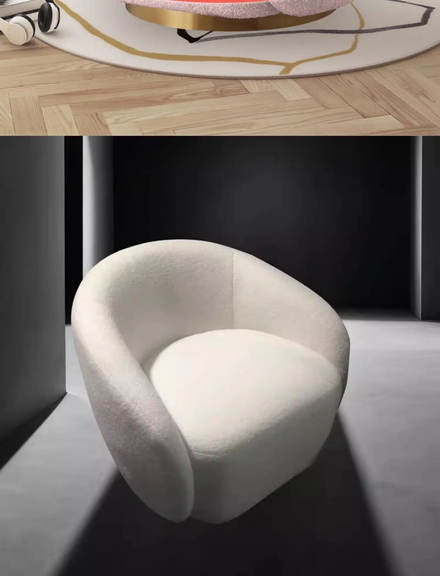 Design Swivel Chair Small Lounge Ergonomic Spinning Chair