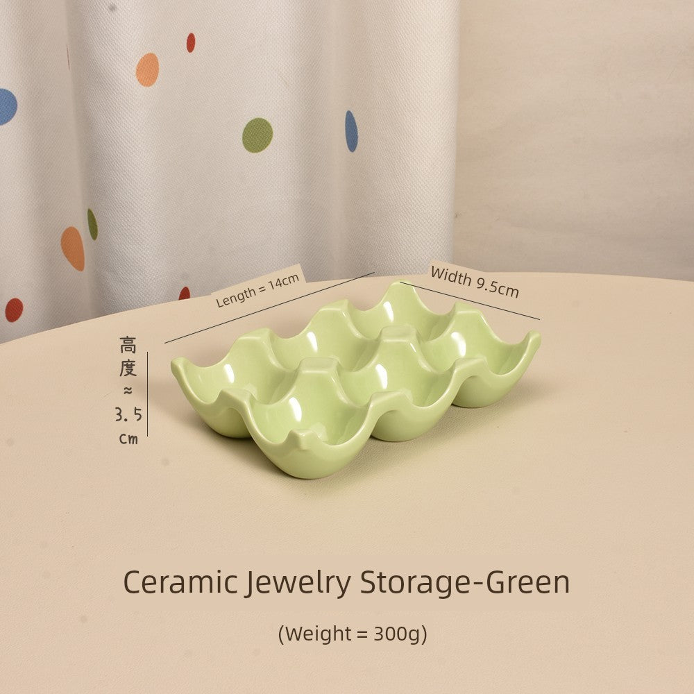 Gentle Lighting Dining Cream Style Ceramic Small Plate