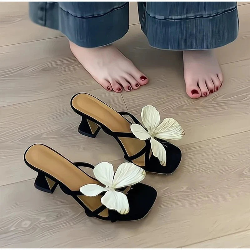 Butterfly High Heels Summer Brand New Light Luxury Fairy Elegant Comfortable Versatile Sandals