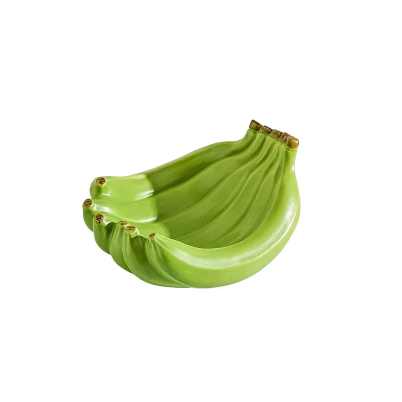 Ceramic Banana Shaped Fruit Bowl Table Plates Kitchen Dishes Tableware Luxury Serving Decoration