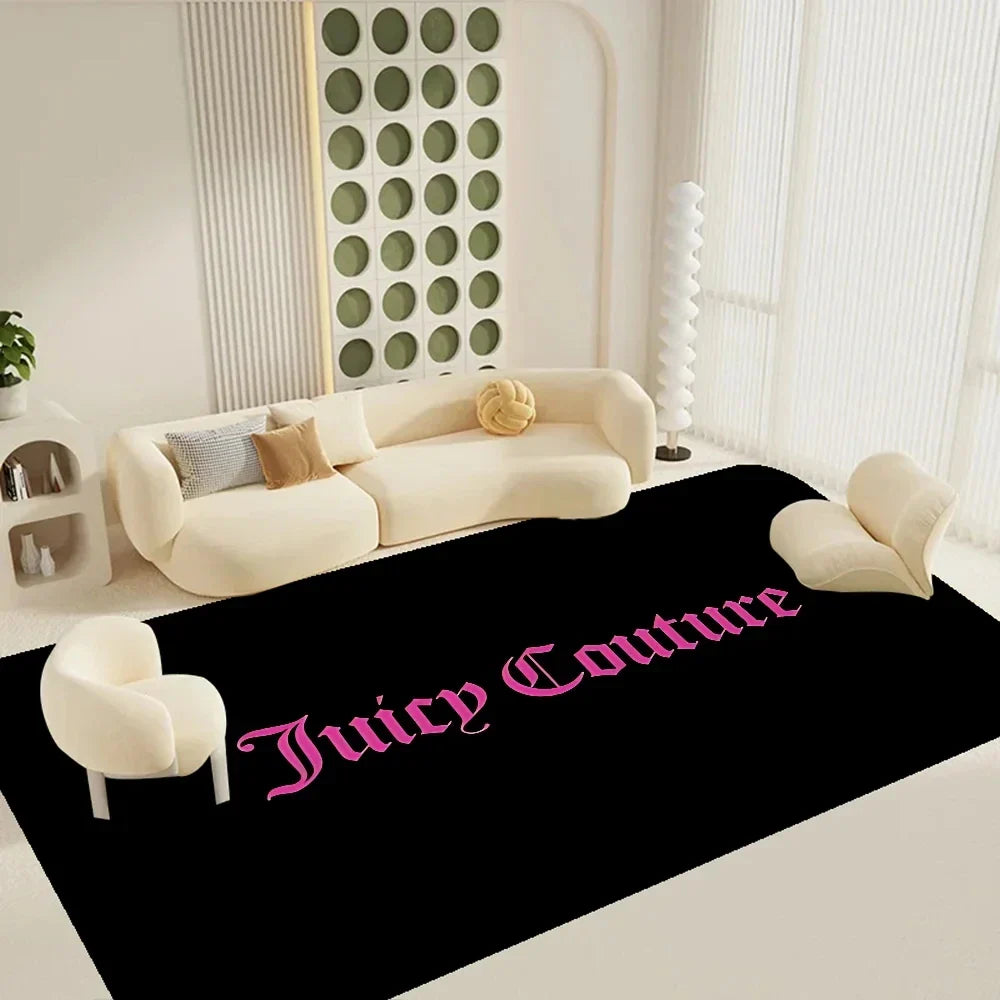 Juicy Couture Floor Mat Rectangle Anti-slip Home Soft Rug