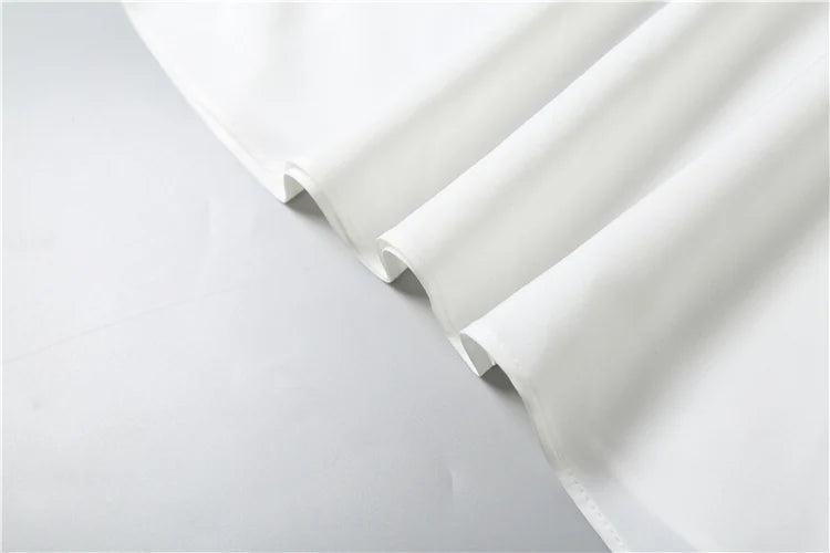 Contrast Patchwork Women Halter Low-Neck Backless Ruched Ruffles Hem Elegant Long Body-con Dress