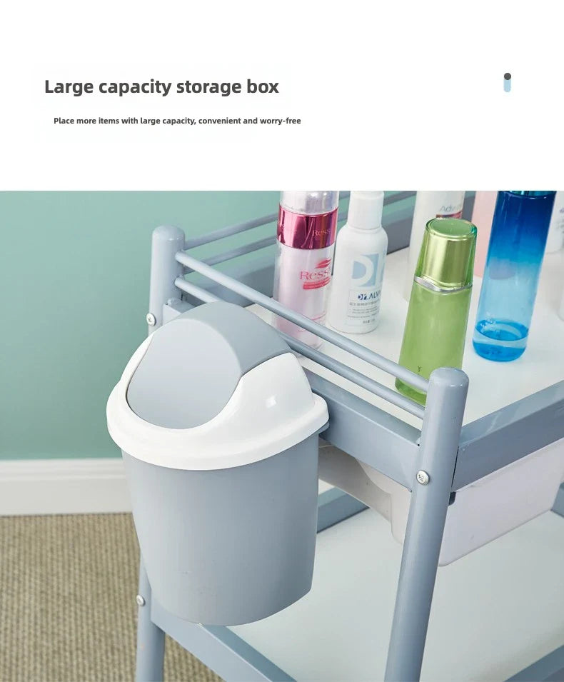 Luxury Salon Equipment Furniture Pink Gold Massage Table Set Modern Lay Down Eyelash Facial Bed