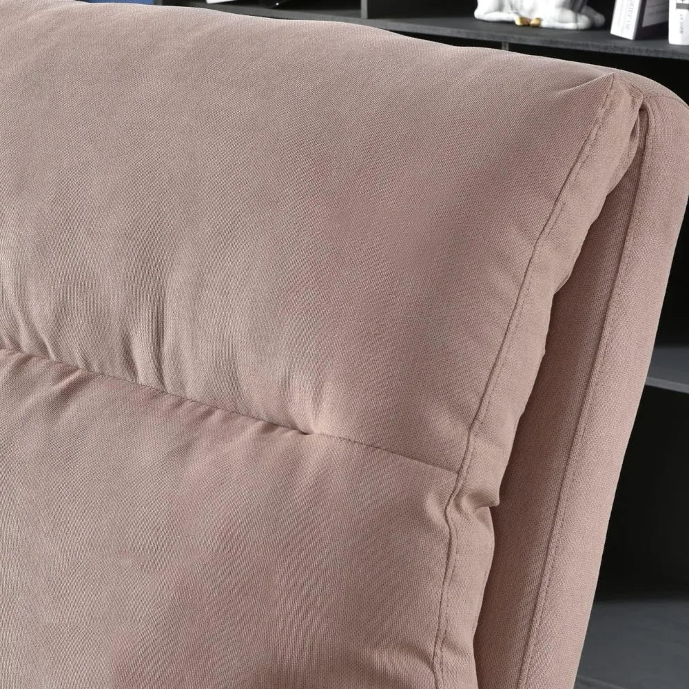 Living Room Chair Set with Recliner Accent Chair and Ottoman with Side Bags