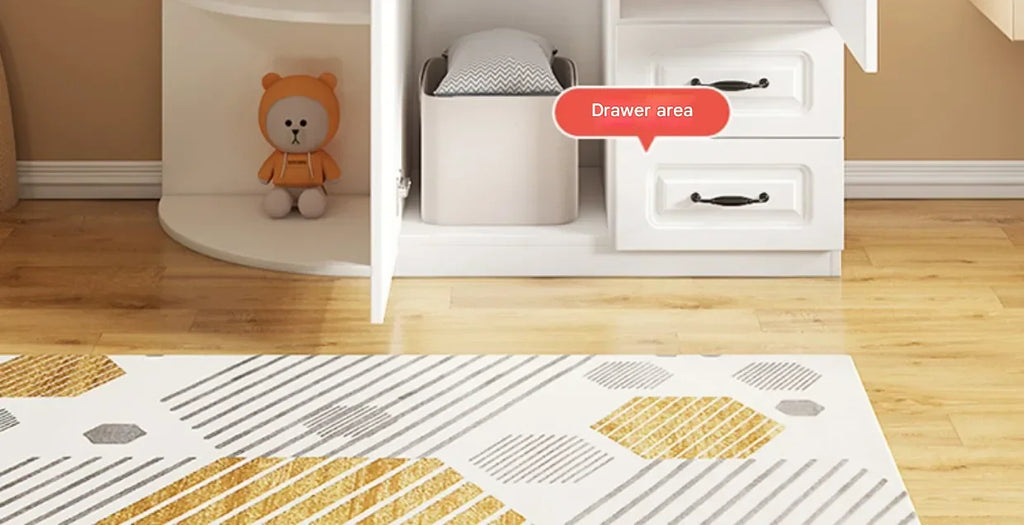 Two Door Wardrobe Clothing Organizer Korean Style Wooden Wardrobe - Heavy Duty