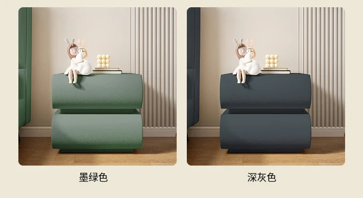 Luxury Modern Night Table Space Saving Minimalist Bedside Table Storage