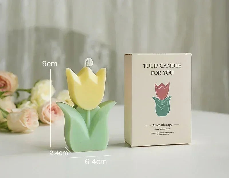 Tulip Aromatherapy Candle Fragrance Flower Shaped Candle Gift
