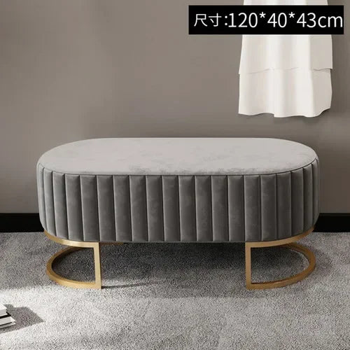 Ottomans Minimalist Shoe Portable Stools Cafe Viila Vanity Stool Home Furniture Portable Stool