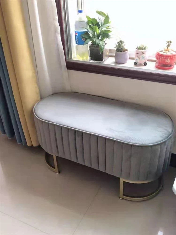 Ottomans Minimalist Shoe Portable Stools Cafe Viila Vanity Stool Home Furniture Portable Stool