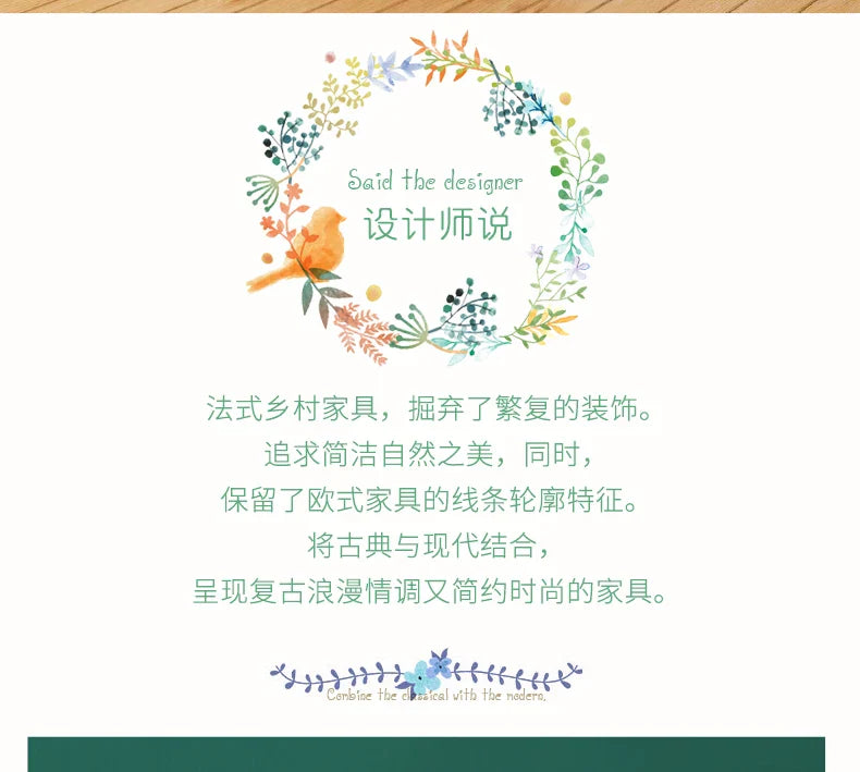 French Bookcase Bookshelf and Storage Shelf Modern Pastoral Hand Office Display Rack Display Cabinet Integrated Bookcase