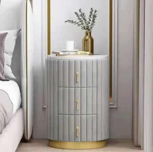 Mobile Side Bed Pink Nightstands Small Modern Modern Luxury Nightstands Space Saving Storage Furniture