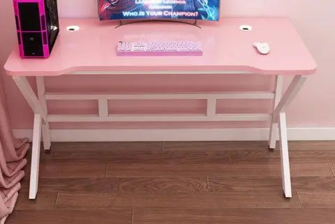 Pink Gaming Desk Girls Study Desk Laptop Table Computer Table Chair Live Gamer Home Live Desks Bedroom Desktop Gamer Desks