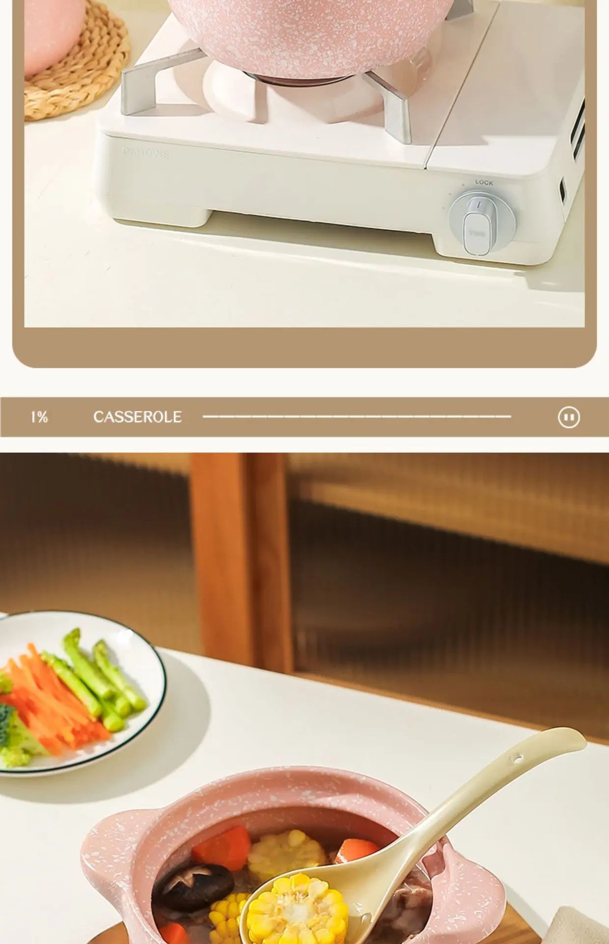 Ceramic Casserole Korean Cartoon Ceramics Soup Pot Cute Pink Saucepan Cookware Utensils Clay Pan Home Kitchen Cooking Supplies