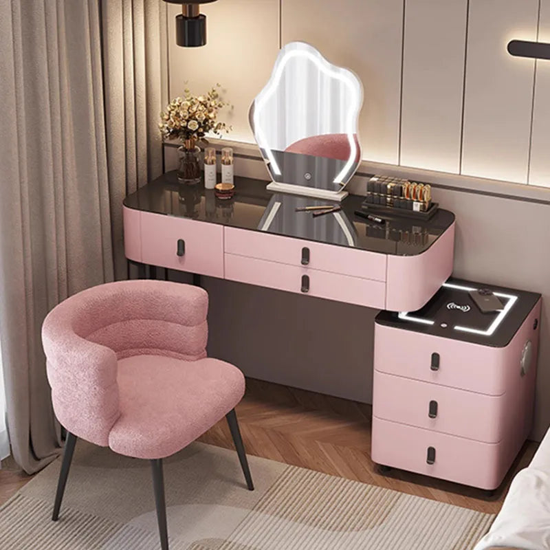 Dressing Table Wooden Luxury Bedroom Dressing Table Light Mirror Furniture