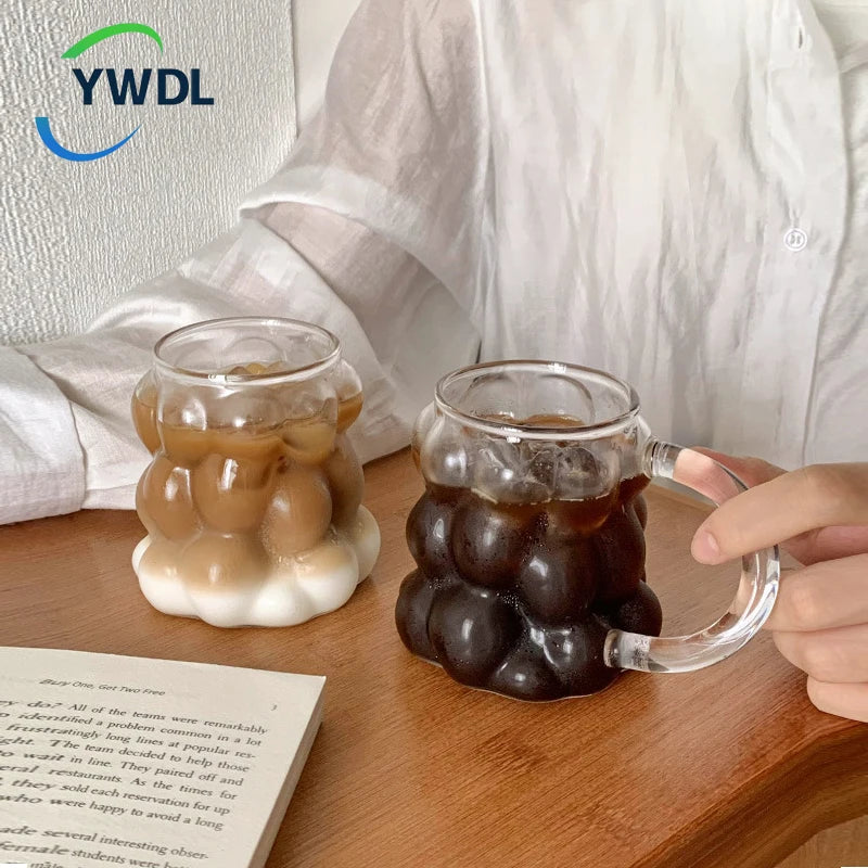 Clear Heat Resistant Glass Coffee Mug