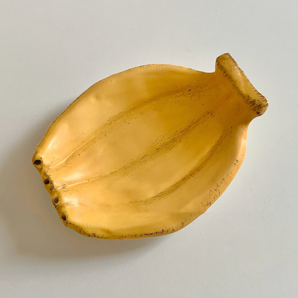 Luxury Ceramic Banana Pattern Round Cute Plates