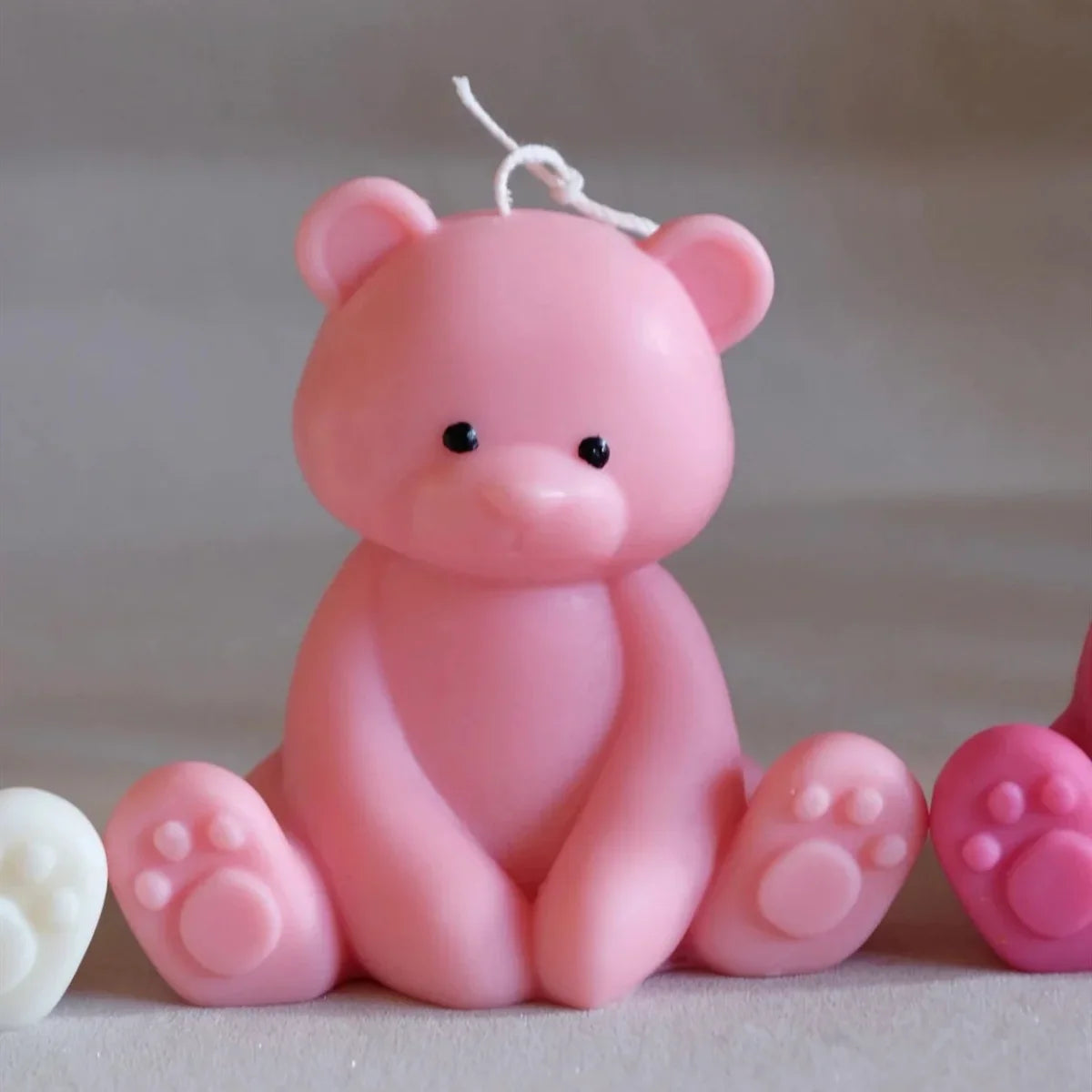 Sitting 3D Bear Scented Candle Handmade Cute Soy Wax Animal Aroma Candle Home Decor