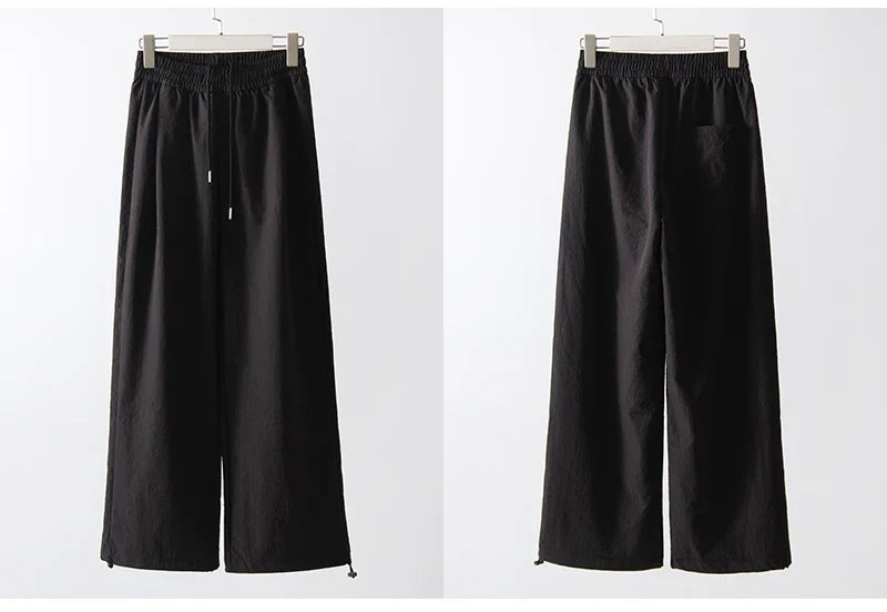 Summer Straight Leg Sweatpants For Women High Waist Jogger Wide Leg Trousers Women's Sports Pants White Sweatpants Wtpants Women