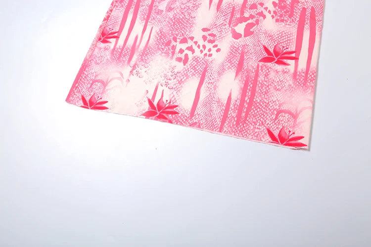 Fashion Patchwork 2 Piece Set Women Pearls Necklace Halter Applique Crop Tops+Skinny Skirt Set