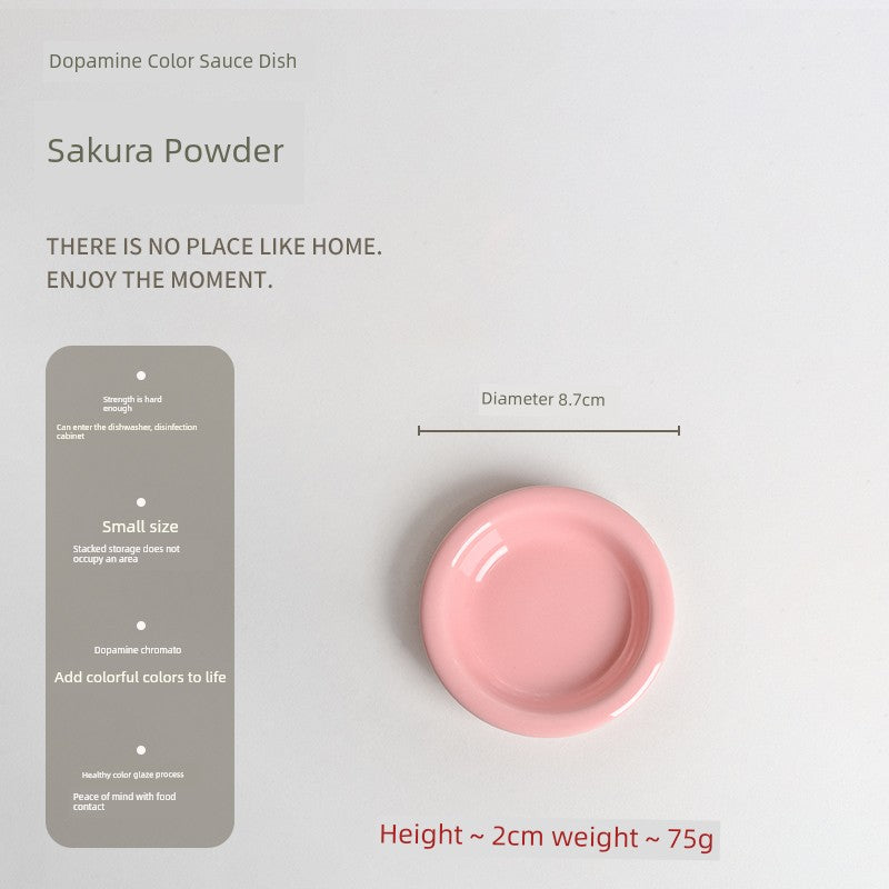 Gentle Lighting Dining Cream Style Ceramic Small Plate