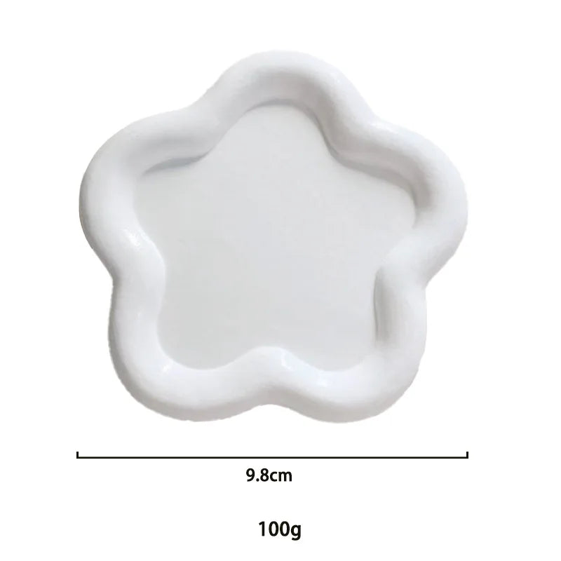 Creative Resin Trays Home Decor Jewelry Dish Heart Cloud Shape Storage Plate Organizer
