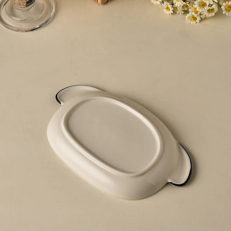 Ceramic Small Dog Shaped Plate, Cute Mini Fruit Plate, Dessert Plate