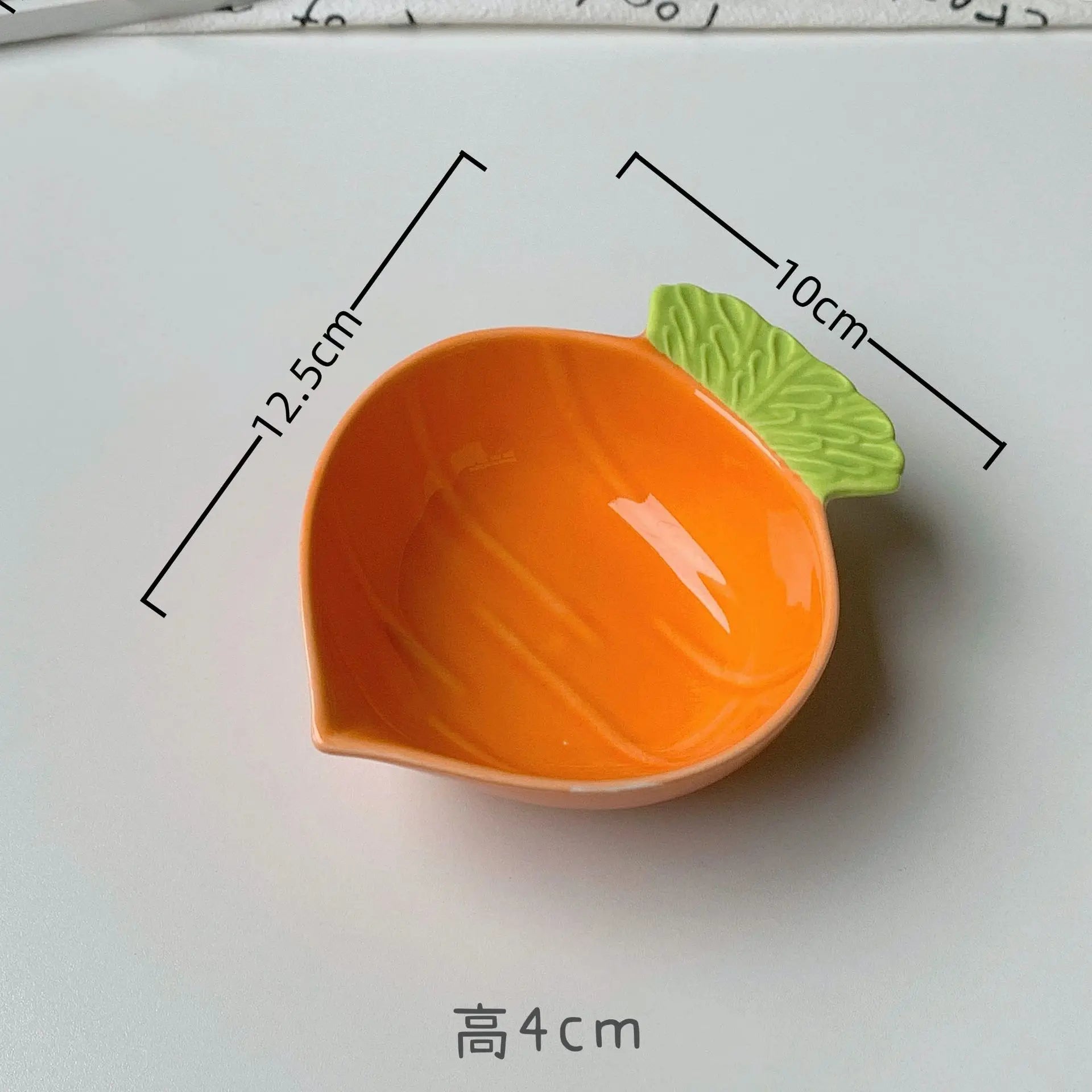 Cute Fruit Plate Household Underglaze Small Condiment Dish Ceramic Plate