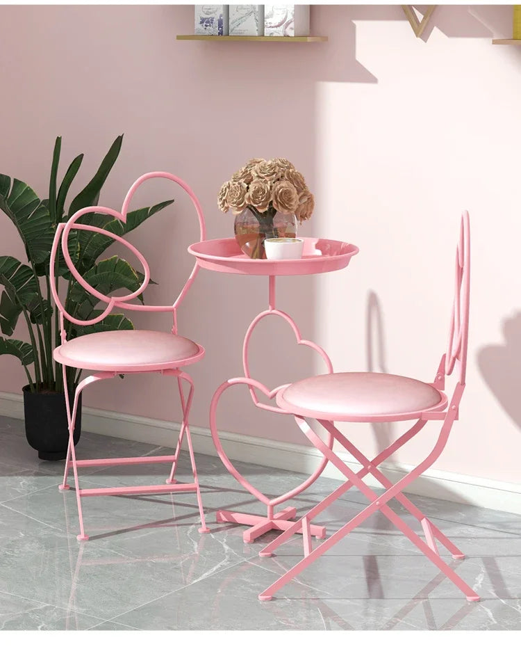 Romantic Pink Web Tables And Chairs