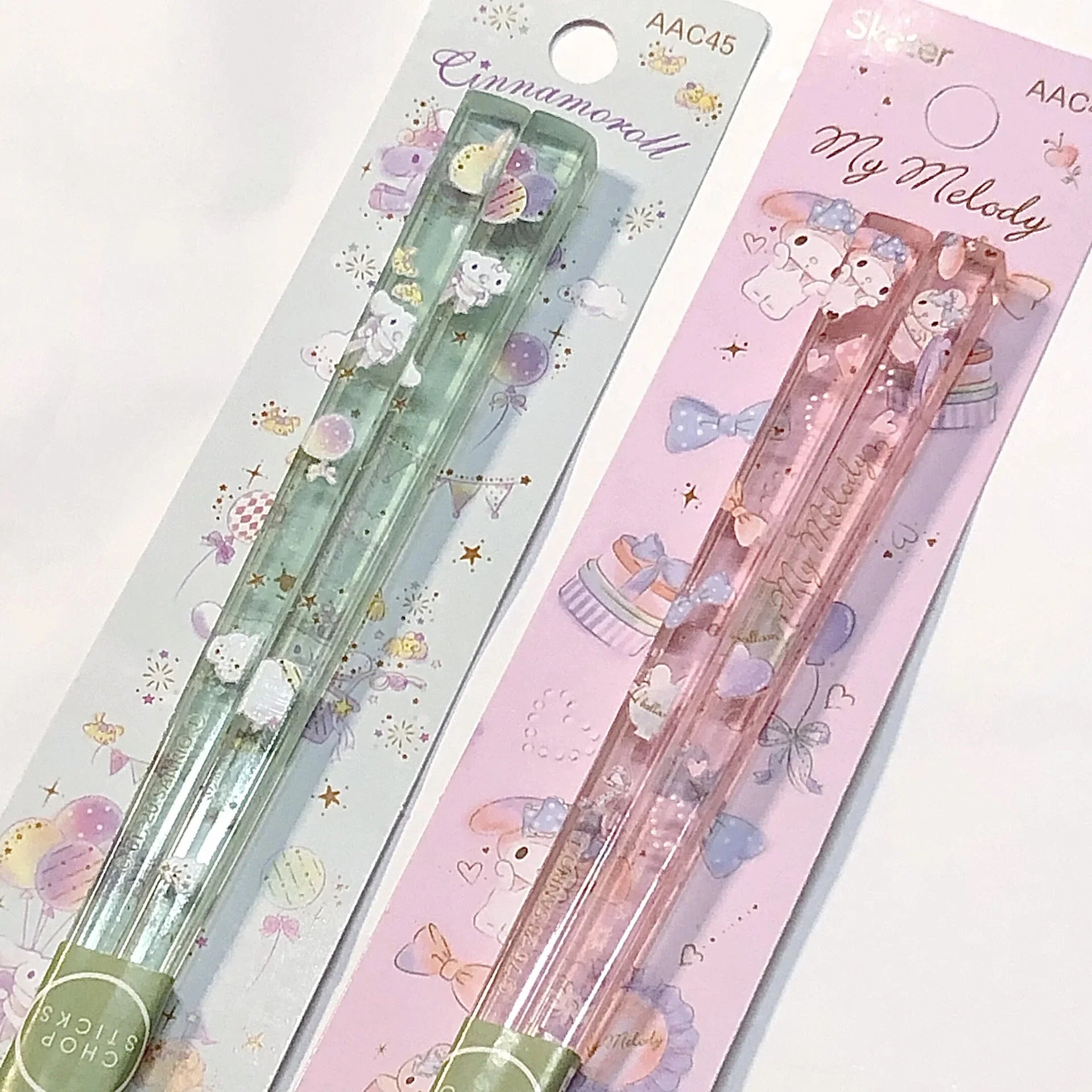 Sanrio Chopsticks Cinnamoroll My Melody Beautiful Acrylic Mold Proof Easy Carry and Can Be Sterilized At High Temperatures Gifts