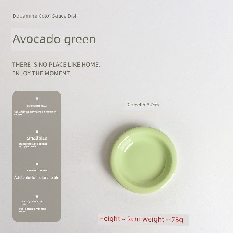 Gentle Lighting Dining Cream Style Ceramic Small Plate