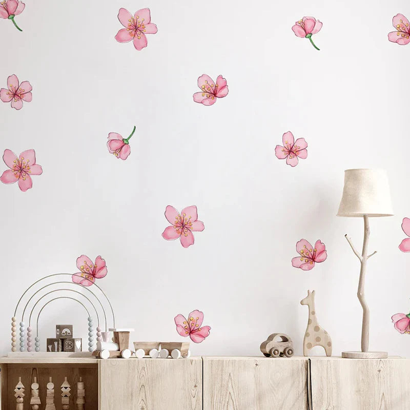 Pink Sakura Wall Stickers for Home Decoration Wall Decals Wall Art Wallpaper