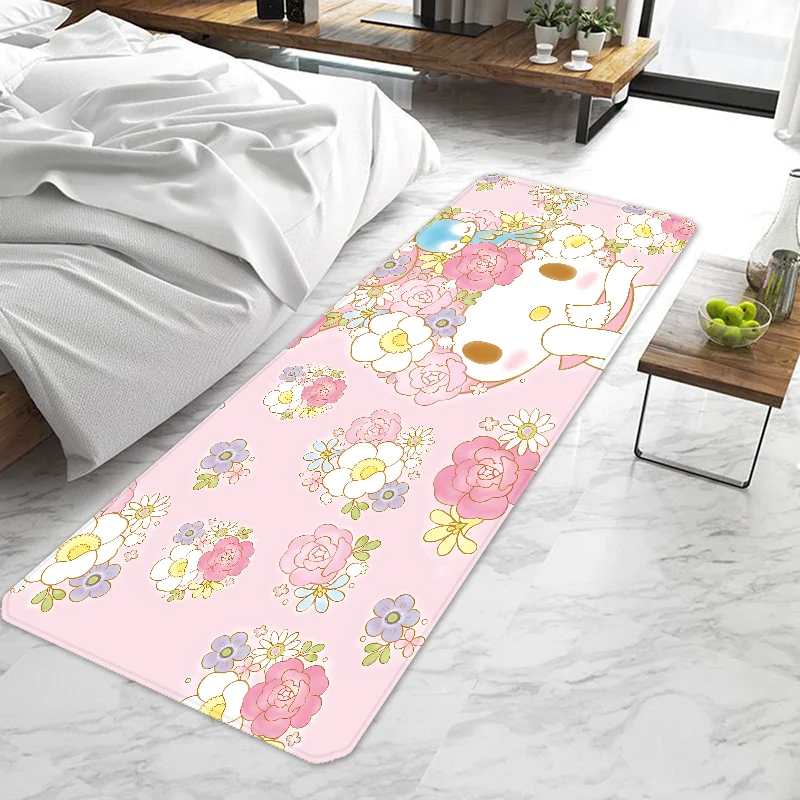 Kawaii My Melody Door Mat Entrance Doormat Non-slip Washable Kitchen Carpet Living Room Hallway Rugs Door Mats Bathroom Bath