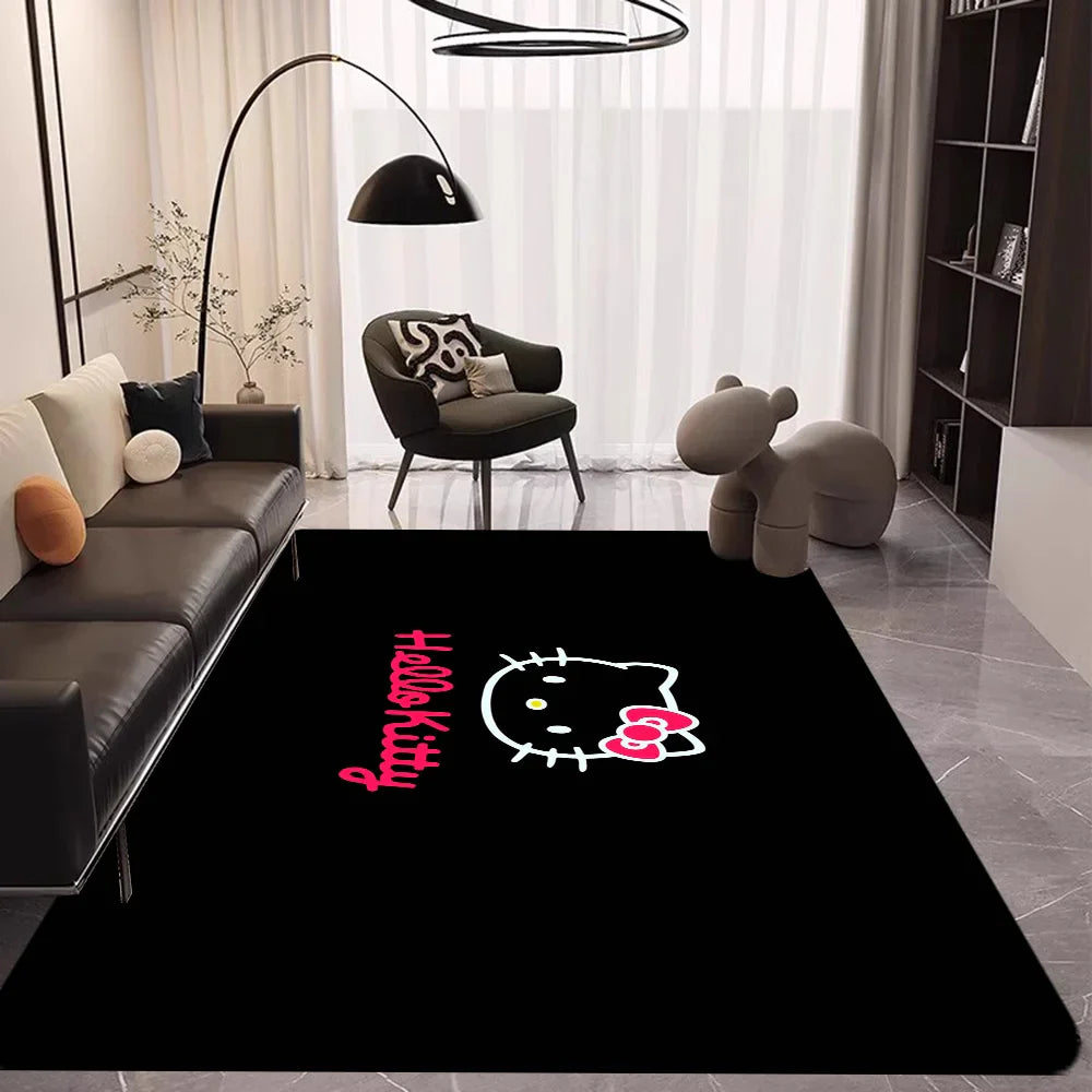 Hello Kitty Floor Style Soft Bedroom Floor Mat Rectangle Anti-slip Home Soft Front Door Indoor Outdoor Mat