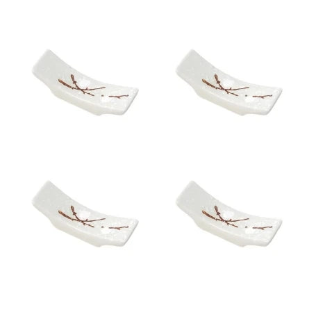 Japanese Plum Blossom Ceramic Chopstick Holder Creative Kitchen Supplies Household Chopstick Holder Care Gadget