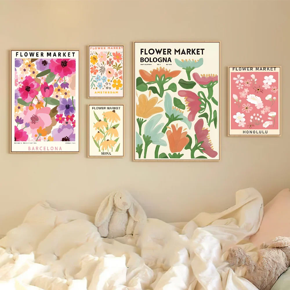 Flower Market Daisy Classic Movie Posters HD Quality Poster Wall Art Painting Study Nordic Home Decor