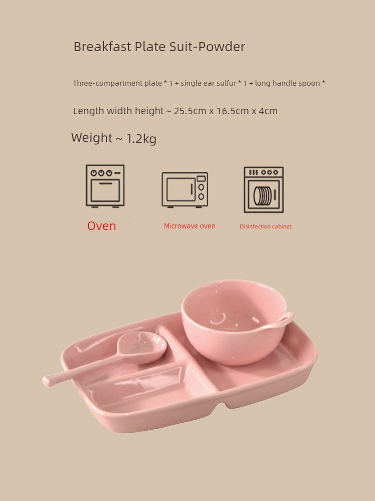 Gentle Lighting Dining Cream Style Ceramic Small Plate